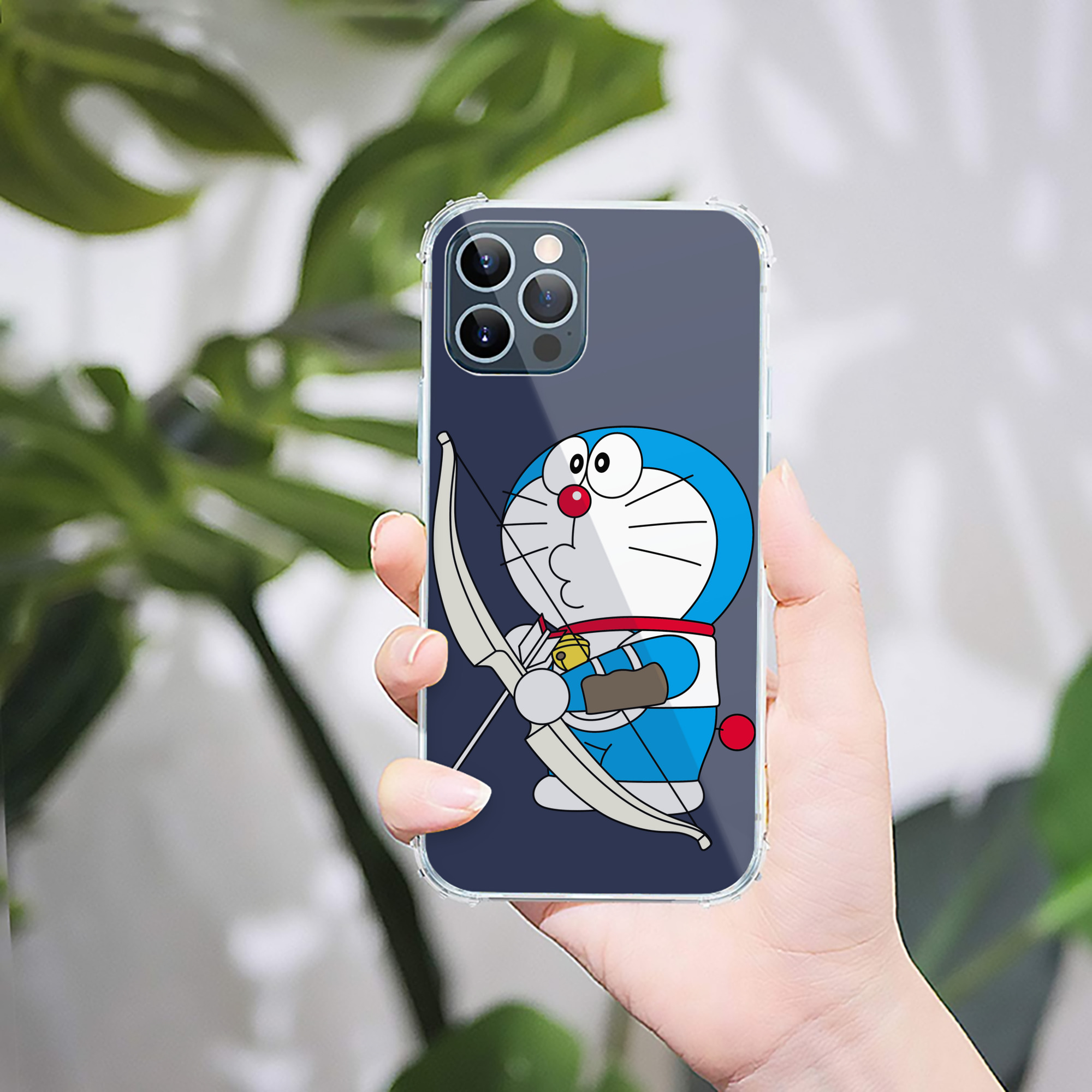 （画像用） ドラえもん Doraemon 【iPhone 12シリーズ対応】透明スマホケース（クリアソフトケース）